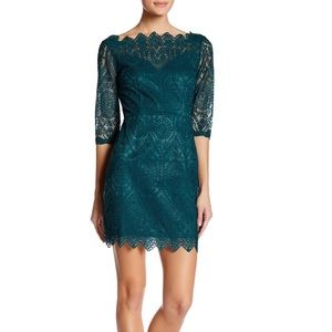 💚💚💚 New Scalloped Lace Dress Teal L
